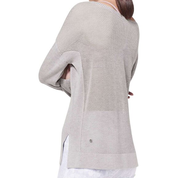 Lululemon Well Being Sweater Heathered Lavender Grey Boolux Knit M - Picture 1 of 7
